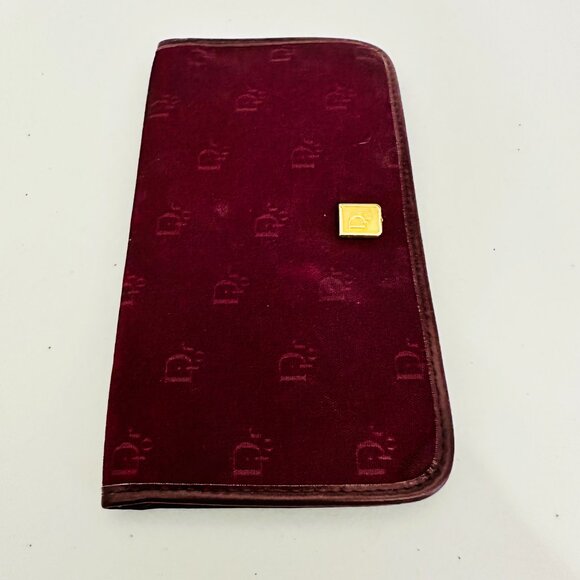 CHRISTIAN DIOR MONOGRAM JACQUARD AND LEATHER BIFOLD CHECKBOOK TRAVEL WALLET - Picture 7 of 9